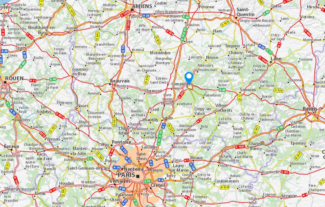 Carte petite &eacute;chelle
