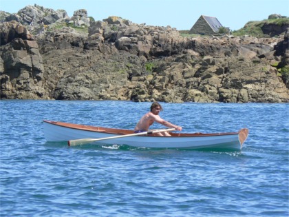 Sylvain faisant le tour de l'ile de Bréhat