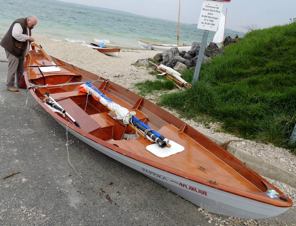 Olivier pr&eacute;pare son Doris 17 "Paprika". 