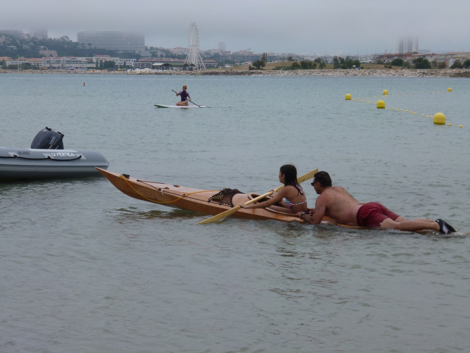 Pour tester l&rsquo;&eacute;tanch&eacute;it&eacute; on a mis le Shearwater en surcharge. 