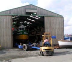 Le chantier de Gilles à Paimpol (Côtes d'Armor)