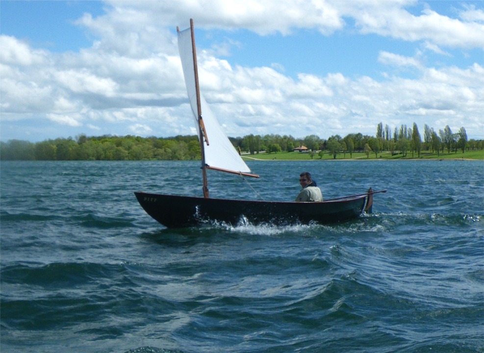 Jean-David s'est bien amusé dans la brise de ce dimanche avec son Skerry "Piff"... 