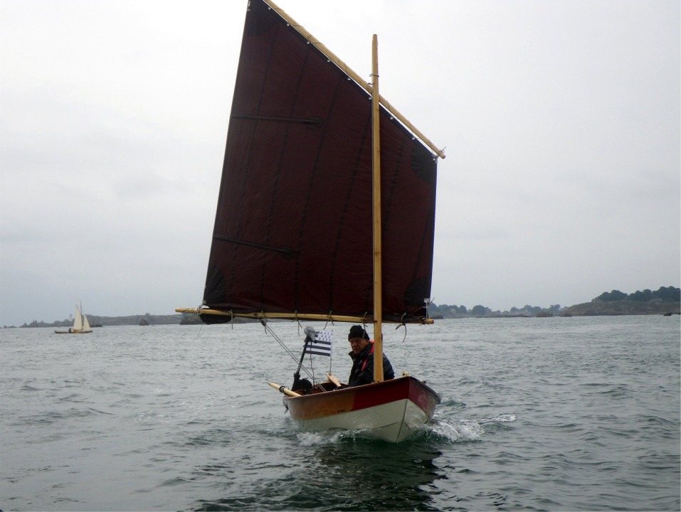 Patrick a fait poser ces deux longues lattes dans la chute de sa voile au tiers et il en est ravi car elle ne fasseye presque plus. 