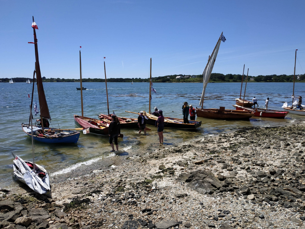 Vendredi après midi, pause à la pointe de Crac'h. 