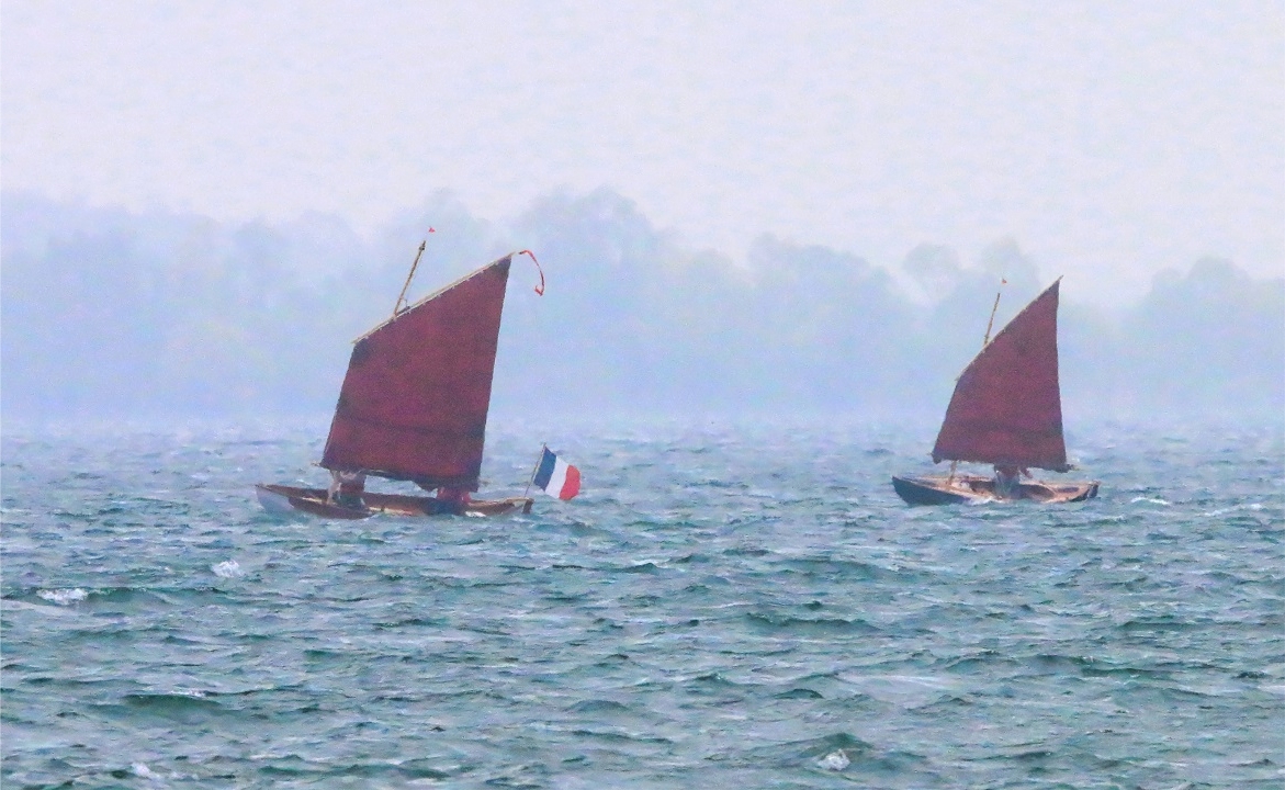 "Gandalf" et "Truk", qui a aussi pris son premier ris.