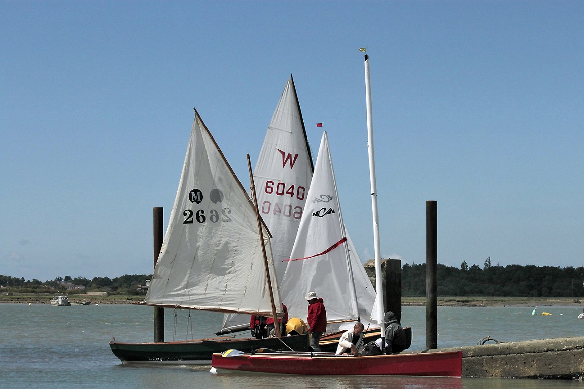 Joli bouquet de voiles lors du regroupement de l'entrée de la Seudre.