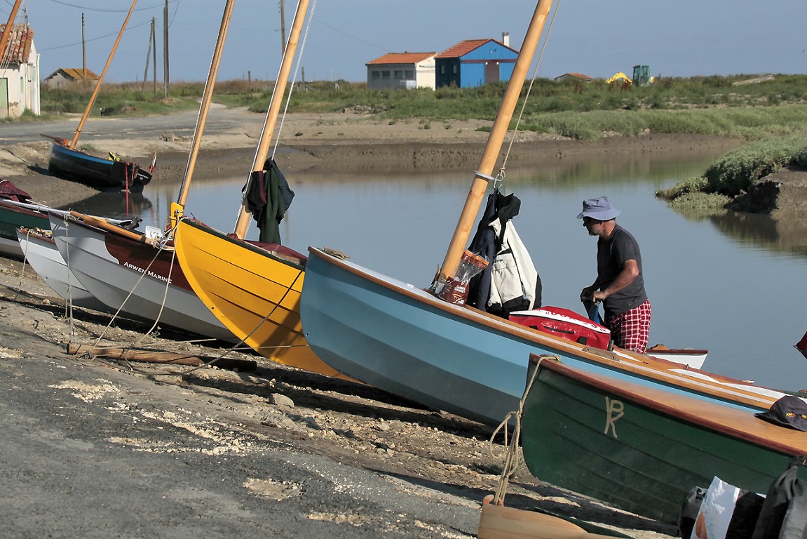 Le "port" de Brouage" est très pentu, et sa vase est fameuse...