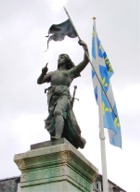 Statue de Jeanne d'Arc à Compiègne
