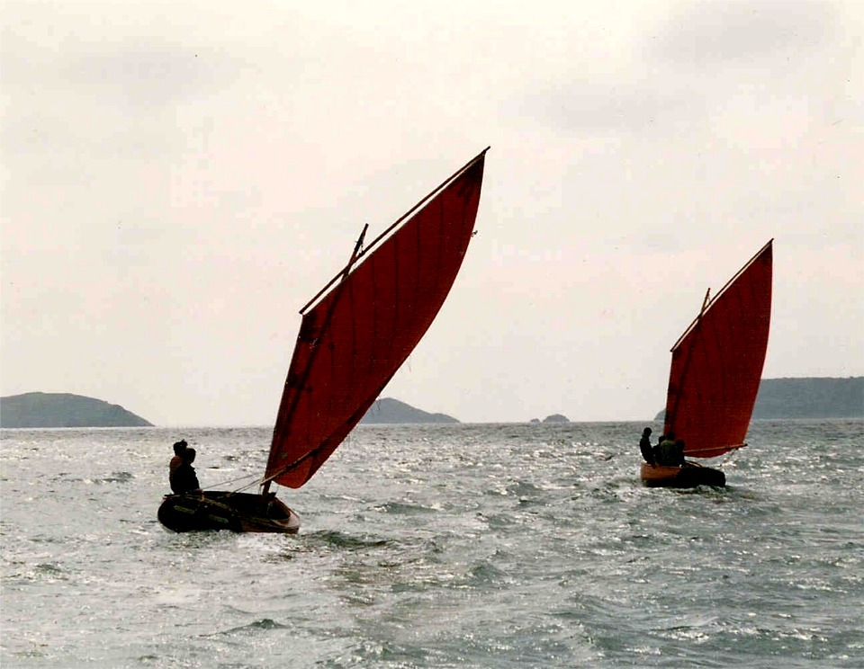 Le "Kerenoc" et son sister-ship "Ophelie" en baie de Paimpol