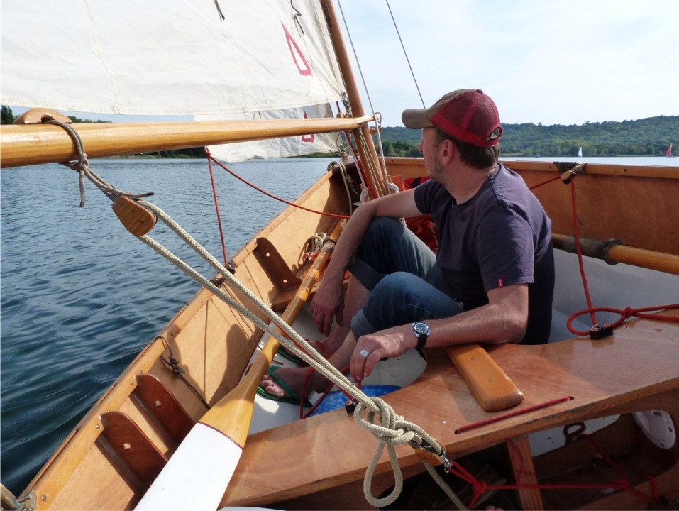 A bord d'Anouket avec Ludo. 