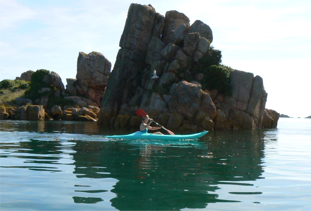 Navigation en "Sit-on-top" autour de Bréhat.