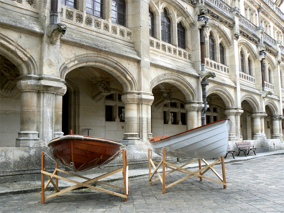 Les bateaux en place. 