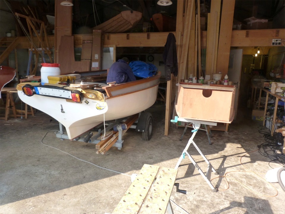 Le Pirmil de Pierre remplit une bonne partie de l'espace disponible à l'atelier.