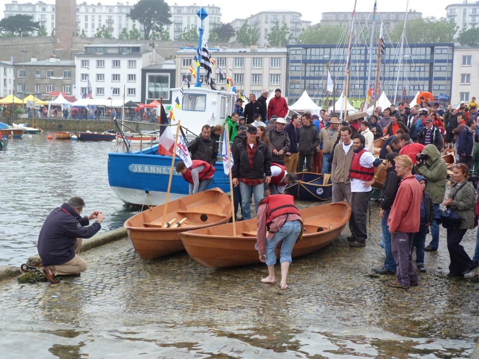 Nous voilà à pied d'oeuvre, et je fais une photo des deux Skerry qui vont ouvrir la série des lancements. 