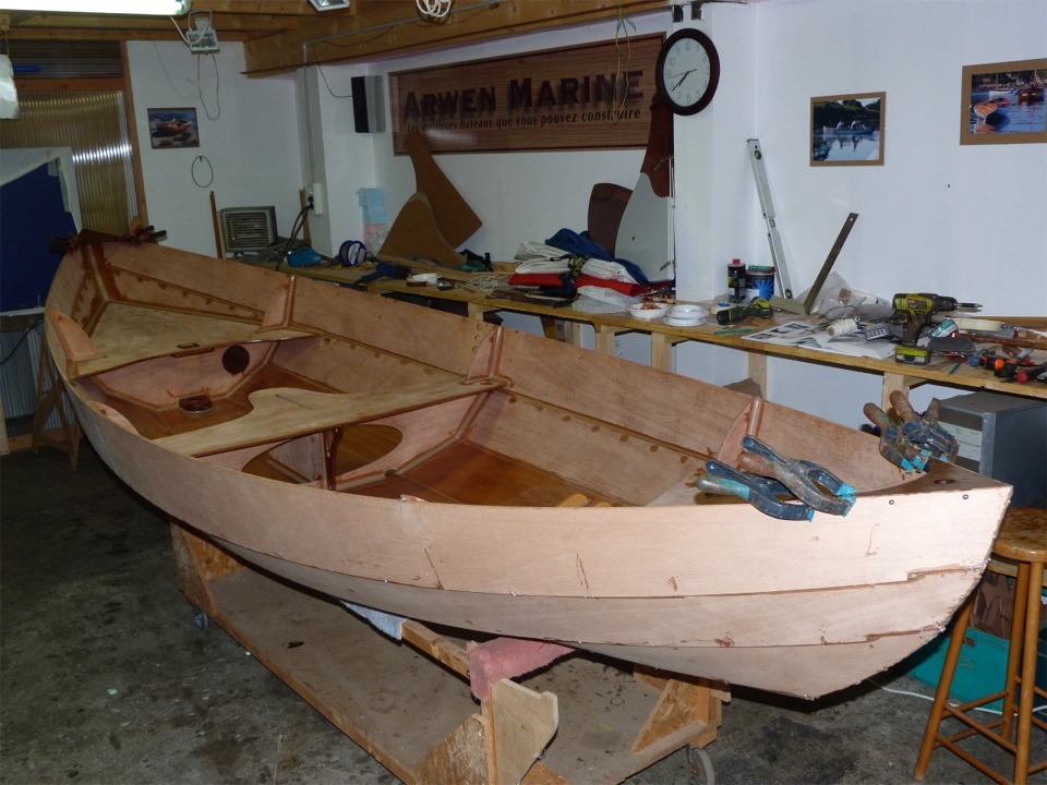 Vue g&eacute;n&eacute;rale du Skerry au soir du 5e jour de travail : c'est s&ucirc;r que je vais moins vite tout seul que quand je suis en construction accompagn&eacute;e ! 