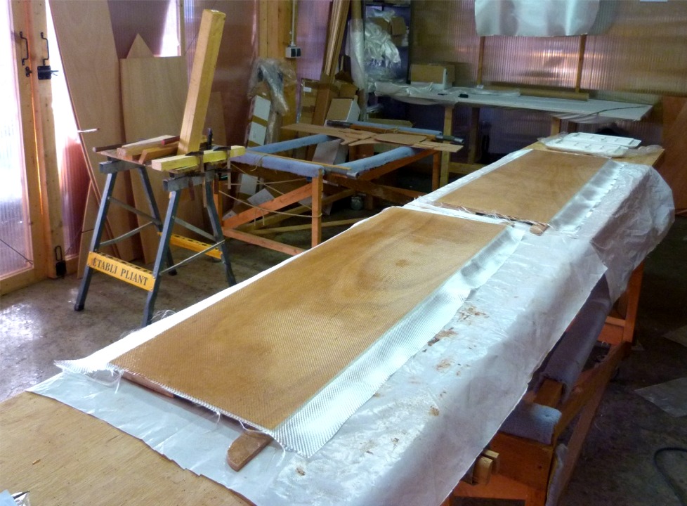 J'ai stratifi&eacute; la face int&eacute;rieure des joues du puits de d&eacute;rive afin de les renforcer et de les prot&eacute;ger des futures frictions de la d&eacute;rive. 