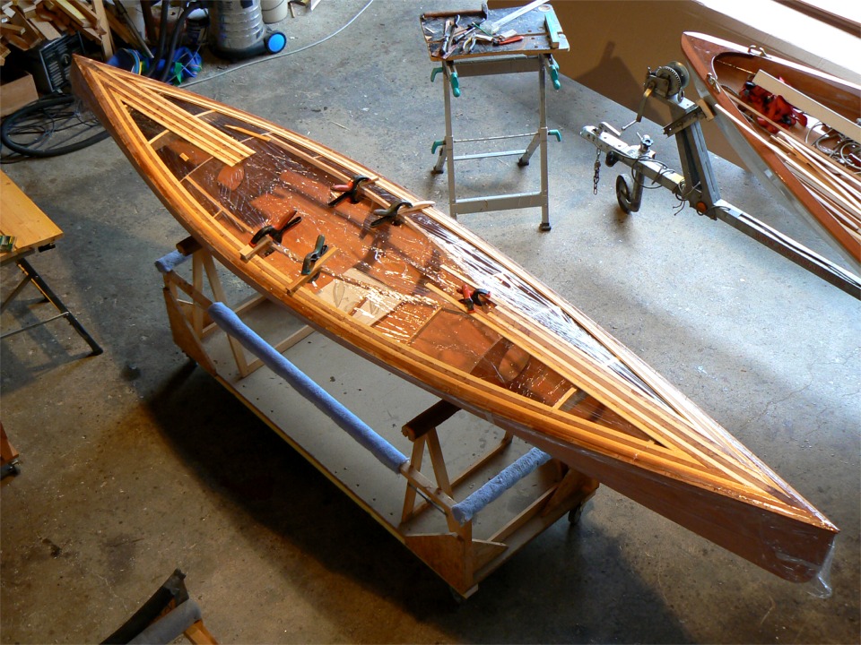 Voil&agrave; le pont apr&egrave;s la pose de la cinqui&egrave;me latte. 