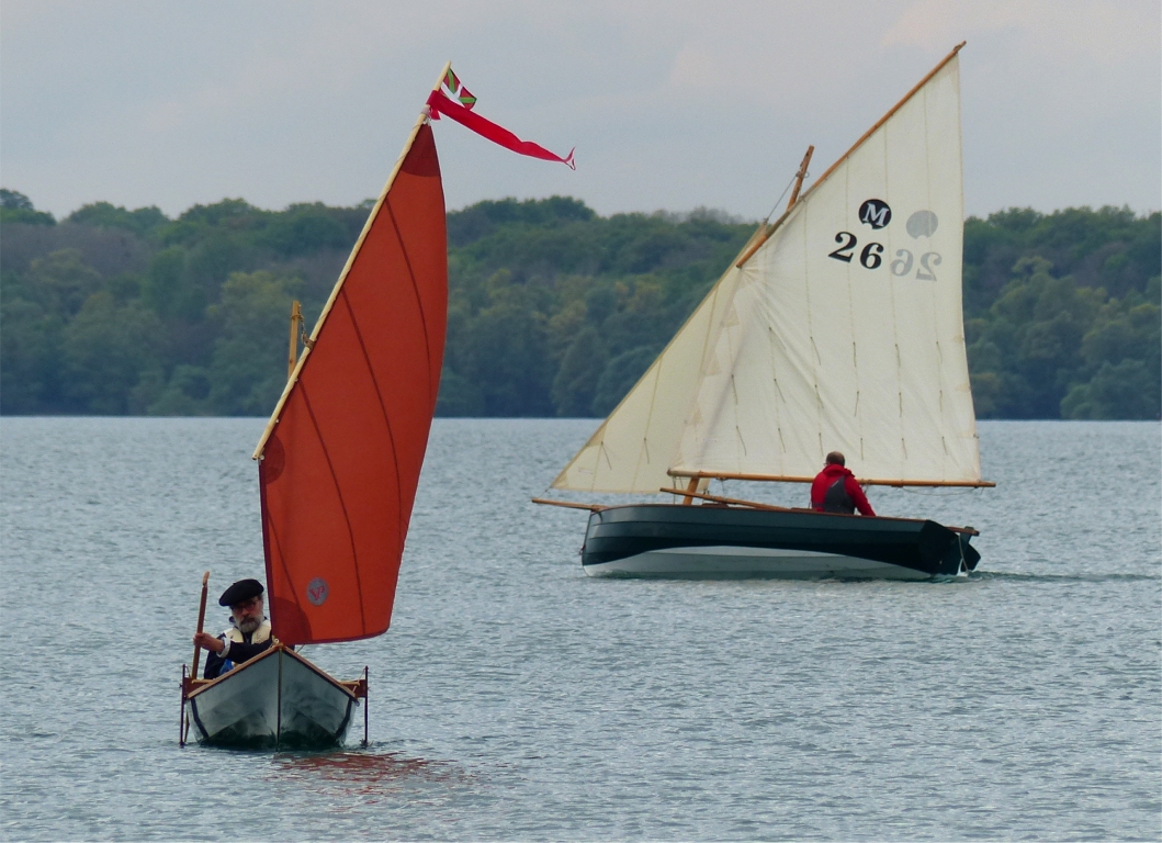 Urpekoa et Pinocchio, qui &eacute;tait clairement le bateau le plus rapide de la flottille, &eacute;galement le plus toil&eacute; (12.50 m2) il faut le dire ! 