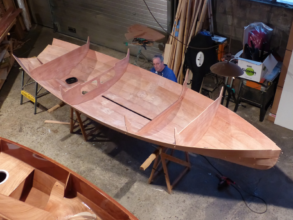 Les quatre cloisons sont en place. 