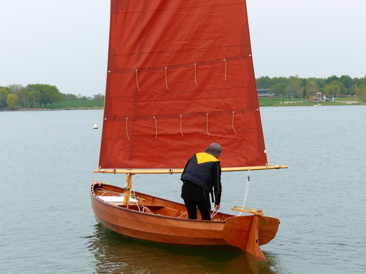 Et premier essai à la voile ! 