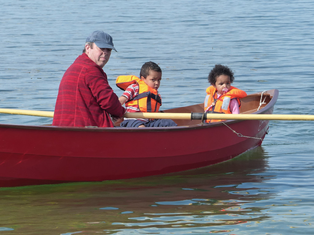 Benoit et ses bambins sur "Bahari". 