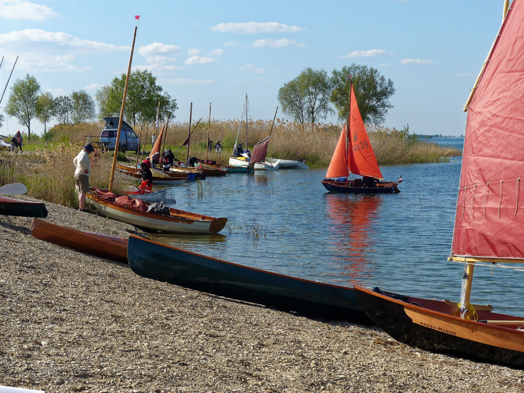 Le Dinghy Mirror "Mussel" rentre &agrave; son tour. 