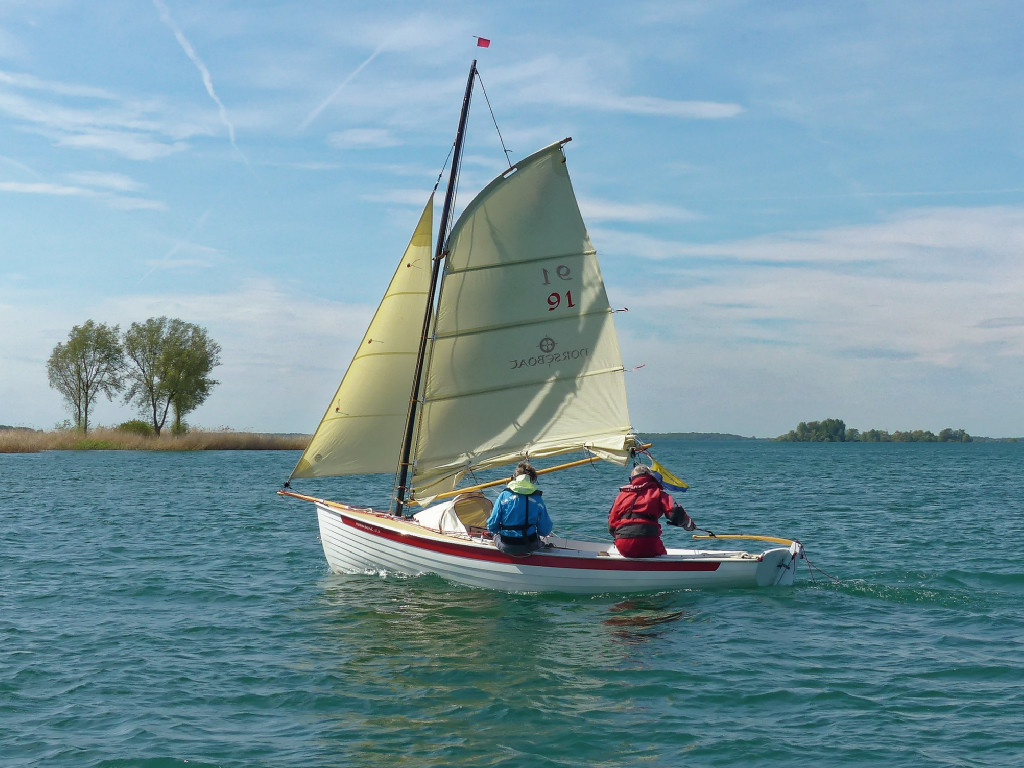 Jean-Paul a pris les deux ris sur son Norseboat 17.5 "L'Alose". 