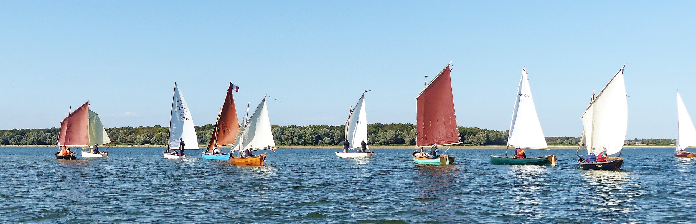 Une partie de notre flottille : un tiers seulement des 30 bateaux ! 