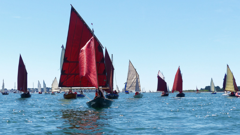 La flottille des voile-avirons est sans aucun doute la plus belle (et la plus sympa !)