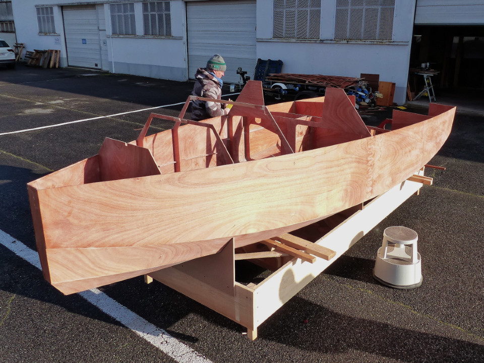 On commence à avoir une bonne idée du volume de cette coque. 