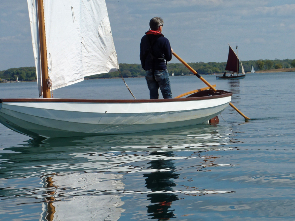 Christophe donne un petit coup de godille sur son Seil 