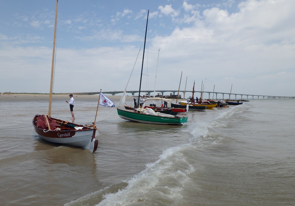 Arrêt à la plage des Sablanceaux pour bloquer quelques dérives. 