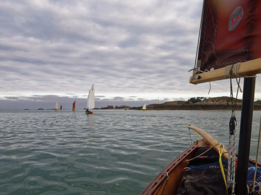 Nous faisons le tour de l'ile des Ebihens avant d'entamer le retour vers Saint-Malo.