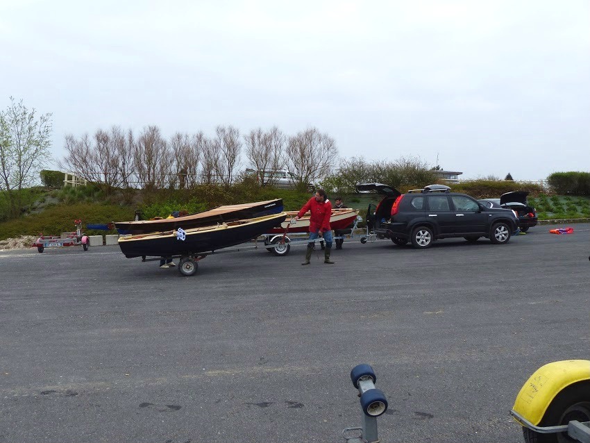 "Capitaine Haddock" sur son ber posé sur la Laïta "Cotentin". 