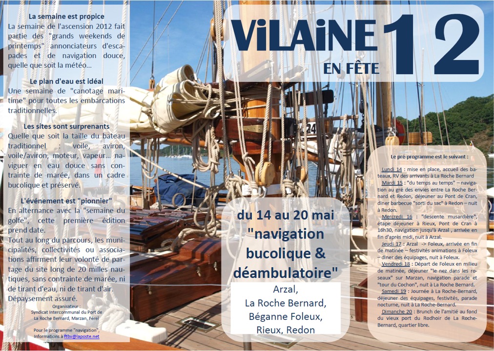 VILAINE en FETE 2012 aura lieu la semaine de l'Ascension ! (du 14 au 20 mai)