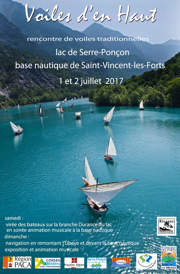 Mais juste avant, il y aura "Les voiles d'en haut" sur le lac de Serre-Pon&ccedil;on, les 29 et 30 juin. Un peu loin pour la majorit&eacute; d'entre nous, malheureusement. Il faudrait l'int&eacute;grer &agrave; une boucle m&eacute;diterrann&eacute;enne (mais l&agrave; je n'ai plus d'n et presque plus d'r). 